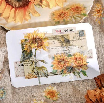 Set of stickers "Sunflower"