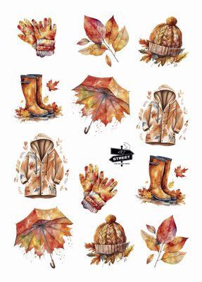 "Autumn" stickers 3
