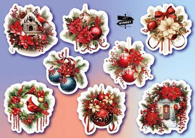 Set of stickers "New Year" (2)