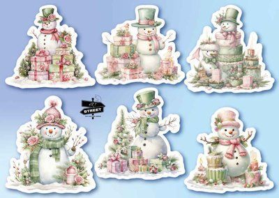 Set of stickers "Snowmen" (2)