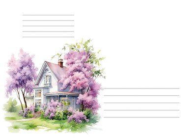 Конверт поштовий "Рожева весна" 13-4-3 фото